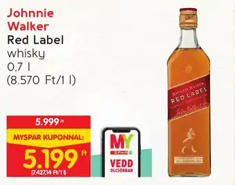 Spar Johnnie Walker 0,7l ajánlat