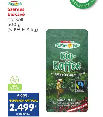 Spar Szemes biokávé 500g ajánlat