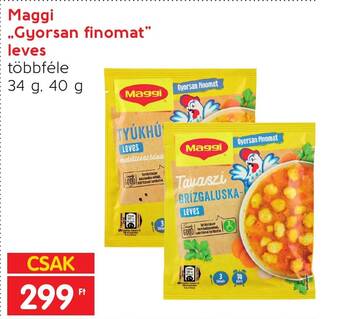 Spar Maggi Gyorsan finomat leves 40g ajánlat