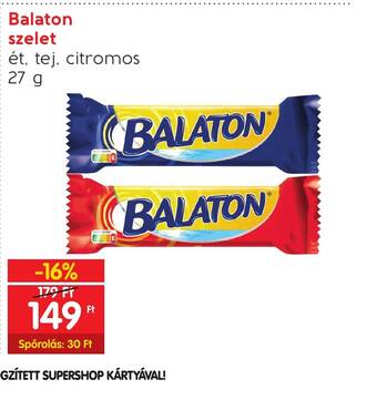 Spar Balaton szelet 27g ajánlat