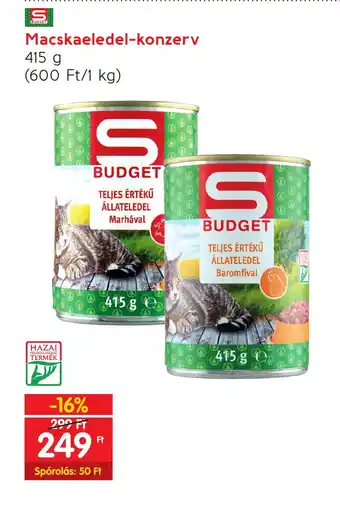 Spar Macskaeledel konzerv 415g ajánlat
