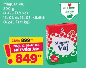 Spar Magyar vaj 200 g ajánlat