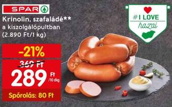 Spar Krinolin, szafaládé 10dkg ajánlat