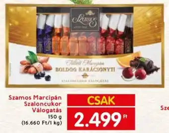 Spar Szamos Marcipán Szaloncukor Válogatás 150g ajánlat
