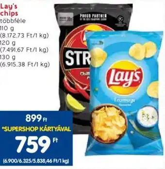 Spar Lay's chips 110g ajánlat