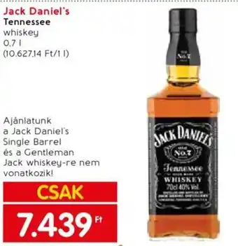 Spar Jack Daniel's Tennessee 0,7l ajánlat