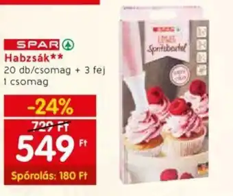 SPAR Habzsák 20 db/csomag + 3 fej 1 csomag
