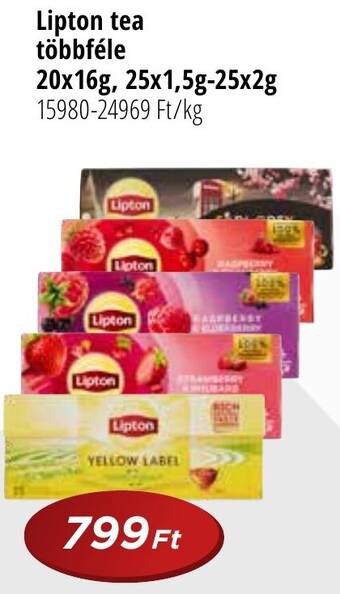 Real Lipton tea 20x16, 25x1,5g-25x2g ajánlat