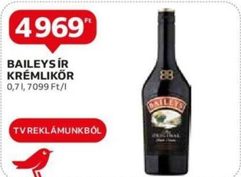 Auchan BAILEYS IR KRÉMLIKŐR 0,7l ajánlat