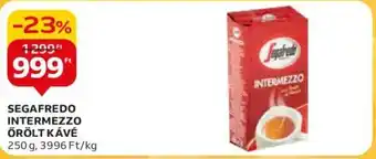 Auchan SEGAFREDO INTERMEZZO ŐRÖLT KÁVÉ 250 g ajánlat