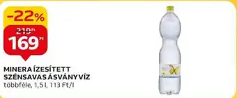 Auchan MINERAÍZESÍTETT SZÉNSAVAS ÁSVÁNYVÍZ 1,5l ajánlat