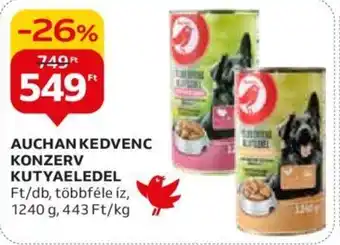 Auchan AUCHAN KEDVENC KONZERV KUTYAELEDEL 1240g ajánlat