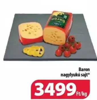 Coop Baron nagylyukú sajt 1kg ajánlat