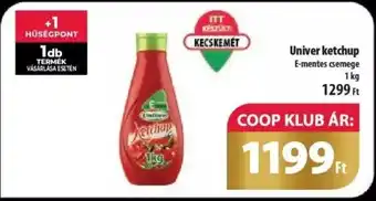 Coop Univer ketchup 1kg ajánlat