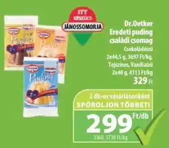 Dr Oetker Eredeti puding családi csomag 2x44,5g