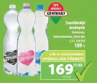 Coop Szentkirályi ásványvíz 1,5l ajánlat