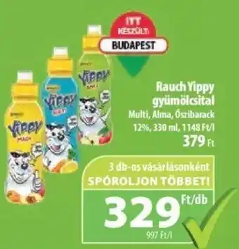 Coop Rauch Yippy gyümölcsital 330ml ajánlat
