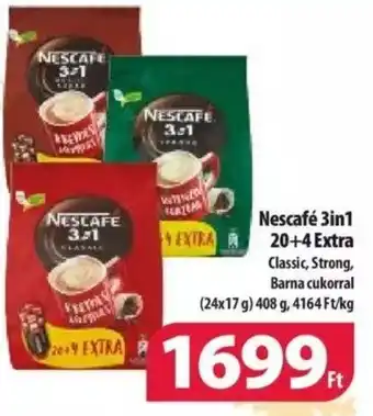Coop Nescafé 3in1 20 4 Extra 408g ajánlat