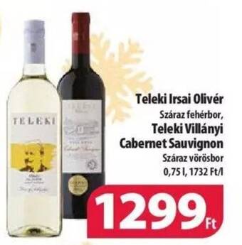 Coop Teleki Irsai Olivér 0,75l ajánlat