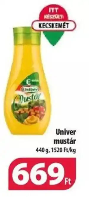 Coop Univer mustár 440g ajánlat
