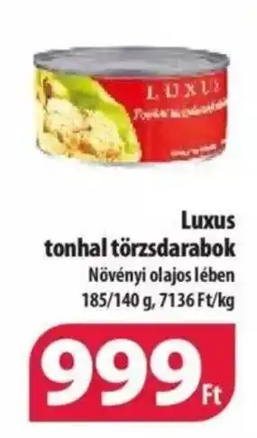 Coop Luxus tonhal törzsdarabok 185g ajánlat
