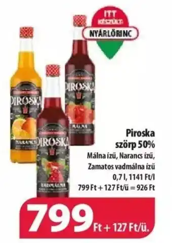 Piroska szörp 0,7l