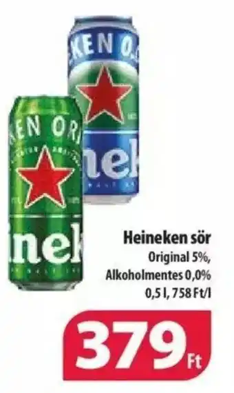 Coop Heineken sor 0,5l ajánlat