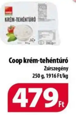 Coop Coop krém tehéntúró 250g ajánlat