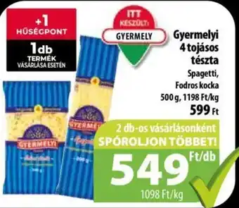Coop Gyermelyi 4 tojásos tészta 500g ajánlat