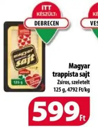 Coop Magyar trappista sajt 125g ajánlat