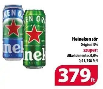 Coop Heineken sör 0,5l ajánlat