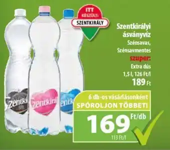 Coop Szentkirályi ásványvíz 1,5l ajánlat