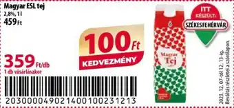 Magyar ESL tej 1l