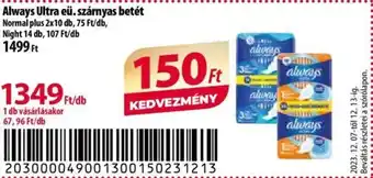 Always Ultra eü szárnyas betét