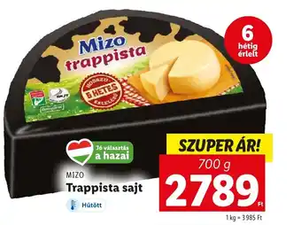 Lidl MIZO Trappista sajt 700g ajánlat