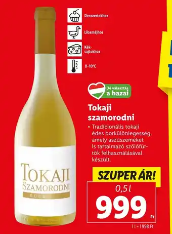 Lidl Tokaji szamorodni 0,5l ajánlat