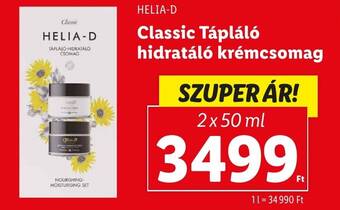 Lidl HELIA-D Classic Tápláló hidratáló krémcsomag 2x50ml ajánlat