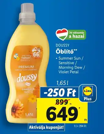 Lidl DOUSSY Öblítő 1,65l ajánlat
