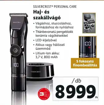 Lidl SILVERCREST PERSONAL CARE Haj és szakállvágó ajánlat