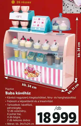 Lidl Playtive Baba kávéház ajánlat