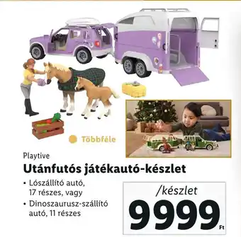 Lidl Playtive Utánfutós játékautó készlet ajánlat