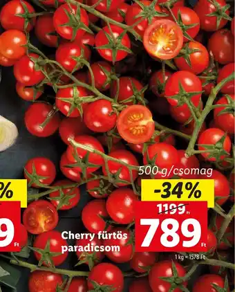 Lidl Cherry fürtös paradicsom 500g ajánlat