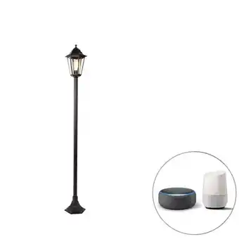 Lámpa és Fény Intelligens kültéri állólámpa fekete, wifi st64-vel - new orleans ajánlat