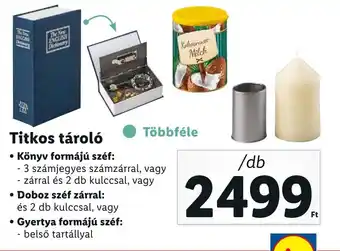 Lidl Titkos tároló ajánlat