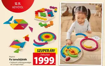 Lidl Playtive Fa tanulójáték ajánlat