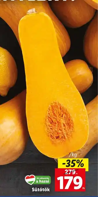 Lidl Sütőtök 1kg ajánlat
