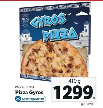 Lidl PIZZA D ORO Pizza Gyros 410g ajánlat