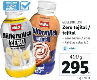 Lidl Müllermilch Zero tejital tejital 400g ajánlat