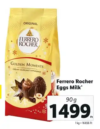 Lidl Ferrero Rocher Eggs Milk 90g ajánlat