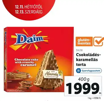 Csokoládés karamellás torta 400g